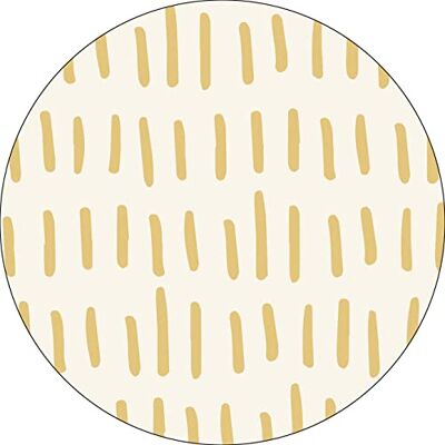 Bonateks , Runt digitalt tryckt musmatta, halkfri undersida, för kontor och hem, diameter: 22 cm Bonateks , Runt digitalt tryckt musmatta, halkfri undersida, för kontor och hem, diameter: 22 cm