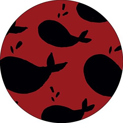 Bonateks , Runt digitalt tryckt musmatta, halkfri undersida, för kontor och hem, diameter: 22 cm Bonateks , Runt digitalt tryckt musmatta, halkfri undersida, för kontor och hem, diameter: 22 cm