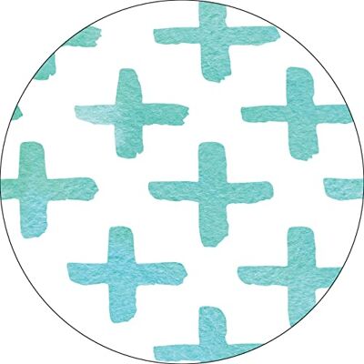 Bonateks , Runt digitalt tryckt musmatta, halkfri undersida, för kontor och hem, diameter: 22 cm Bonateks , Runt digitalt tryckt musmatta, halkfri undersida, för kontor och hem, diameter: 22 cm