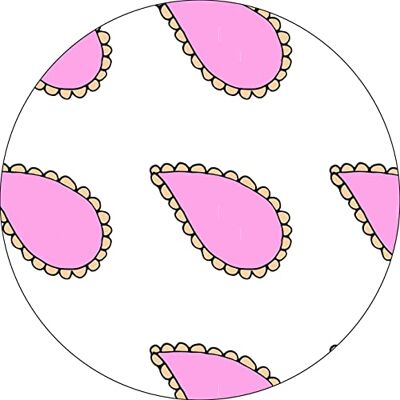 Bonateks , Runt digitalt tryckt musmatta, halkfri undersida, för kontor och hem, diameter: 22 cm Bonateks , Runt digitalt tryckt musmatta, halkfri undersida, för kontor och hem, diameter: 22 cm