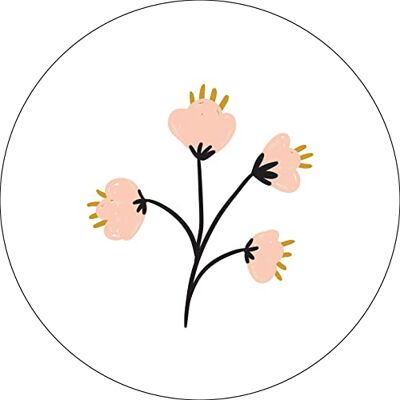 Bonateks , Runt digitalt tryckt musmatta, halkfri undersida, för kontor och hem, diameter: 22 cm Bonateks , Runt digitalt tryckt musmatta, halkfri undersida, för kontor och hem, diameter: 22 cm