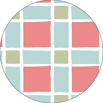 Bonateks , Runt digitalt tryckt musmatta, halkfri undersida, för kontor och hem, diameter: 22 cm Bonateks , Runt digitalt tryckt musmatta, halkfri undersida, för kontor och hem, diameter: 22 cm