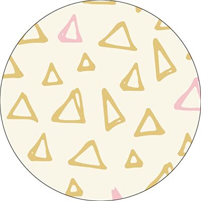Bonateks , Runt digitalt tryckt musmatta, halkfri undersida, för kontor och hem, diameter: 22 cm Bonateks , Runt digitalt tryckt musmatta, halkfri undersida, för kontor och hem, diameter: 22 cm