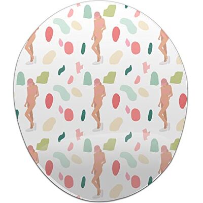 Bonamaison , Ergonomisk musmatta med handledsstöd, digital tryckt musmatta anti-senskida problem, halkfri baksida, för kontor och hem, storlek: 20 x 23 cm Bonamaison , Ergonomisk musmatta med handledsstöd, digital tryckt musmatta anti-senskida problem, halkfri baksida, för kontor och hem, storlek: 20 x 23 cm