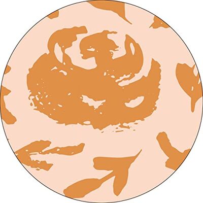 Bonateks , Runt digitalt tryckt musmatta, halkfri undersida, för kontor och hem, diameter: 22 cm Bonateks , Runt digitalt tryckt musmatta, halkfri undersida, för kontor och hem, diameter: 22 cm