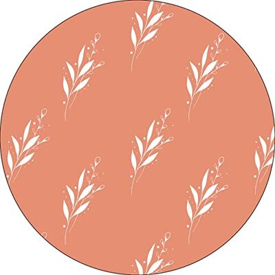 Bonateks , Runt digitalt tryckt musmatta, halkfri undersida, för kontor och hem, diameter: 22 cm Bonateks , Runt digitalt tryckt musmatta, halkfri undersida, för kontor och hem, diameter: 22 cm