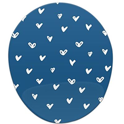 Bonamaison , Ergonomisk musmatta med handledsstöd, digital tryckt musmatta anti-senskida problem, halkfri baksida, för kontor och hem, storlek: 20 x 23 cm Bonamaison , Ergonomisk musmatta med handledsstöd, digital tryckt musmatta anti-senskida problem, halkfri baksida, för kontor och hem, storlek: 20 x 23 cm