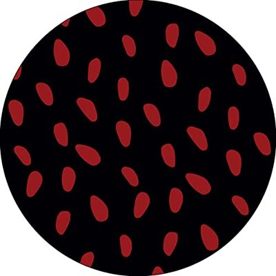 Bonateks , Runt digitalt tryckt musmatta, halkfri undersida, för kontor och hem, diameter: 22 cm Bonateks , Runt digitalt tryckt musmatta, halkfri undersida, för kontor och hem, diameter: 22 cm