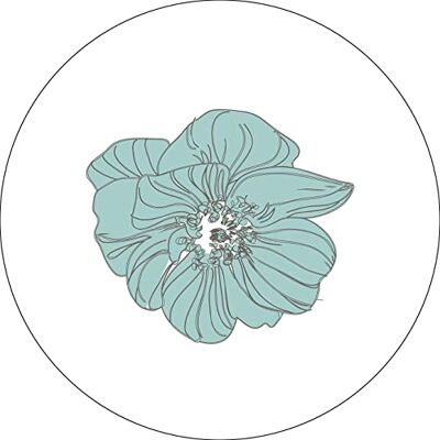 Bonateks , Runt digitalt tryckt musmatta, halkfri undersida, för kontor och hem, diameter: 22 cm Bonateks , Runt digitalt tryckt musmatta, halkfri undersida, för kontor och hem, diameter: 22 cm