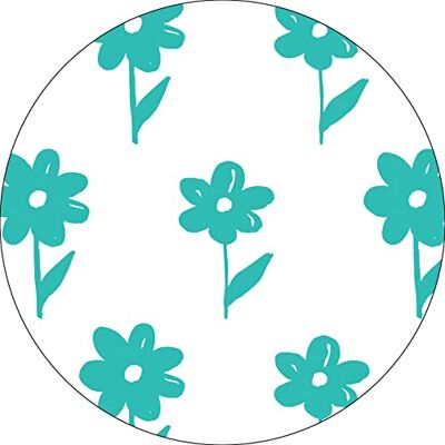 Bonateks , Runt digitalt tryckt musmatta, halkfri undersida, för kontor och hem, diameter: 22 cm Bonateks , Runt digitalt tryckt musmatta, halkfri undersida, för kontor och hem, diameter: 22 cm