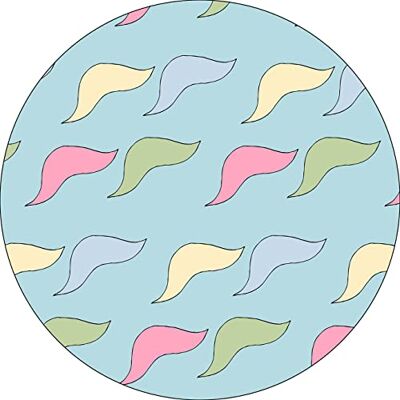 Bonateks , Runt digitalt tryckt musmatta, halkfri undersida, för kontor och hem, diameter: 22 cm Bonateks , Runt digitalt tryckt musmatta, halkfri undersida, för kontor och hem, diameter: 22 cm