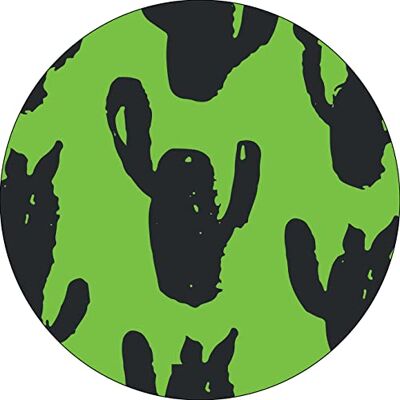 Bonateks , Runt digitalt tryckt musmatta, halkfri undersida, för kontor och hem, diameter: 22 cm Bonateks , Runt digitalt tryckt musmatta, halkfri undersida, för kontor och hem, diameter: 22 cm