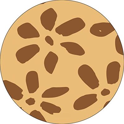 Bonateks , Runt digitalt tryckt musmatta, halkfri undersida, för kontor och hem, diameter: 22 cm Bonateks , Runt digitalt tryckt musmatta, halkfri undersida, för kontor och hem, diameter: 22 cm
