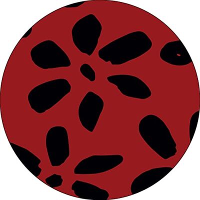 Bonateks , Runt digitalt tryckt musmatta, halkfri undersida, för kontor och hem, diameter: 22 cm Bonateks , Runt digitalt tryckt musmatta, halkfri undersida, för kontor och hem, diameter: 22 cm