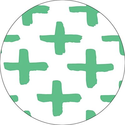 Bonateks , Runt digitalt tryckt musmatta, halkfri undersida, för kontor och hem, diameter: 22 cm Bonateks , Runt digitalt tryckt musmatta, halkfri undersida, för kontor och hem, diameter: 22 cm