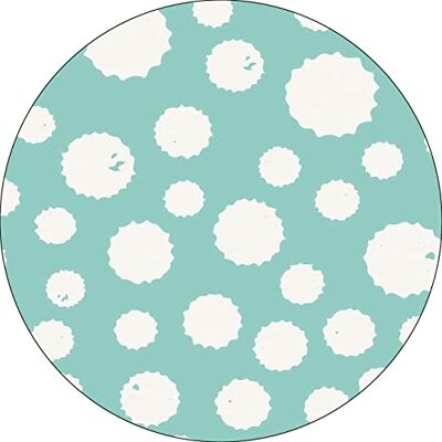 Bonateks , Runt digitalt tryckt musmatta, halkfri undersida, för kontor och hem, diameter: 22 cm Bonateks , Runt digitalt tryckt musmatta, halkfri undersida, för kontor och hem, diameter: 22 cm