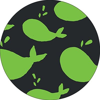 Bonateks , Runt digitalt tryckt musmatta, halkfri undersida, för kontor och hem, diameter: 22 cm Bonateks , Runt digitalt tryckt musmatta, halkfri undersida, för kontor och hem, diameter: 22 cm