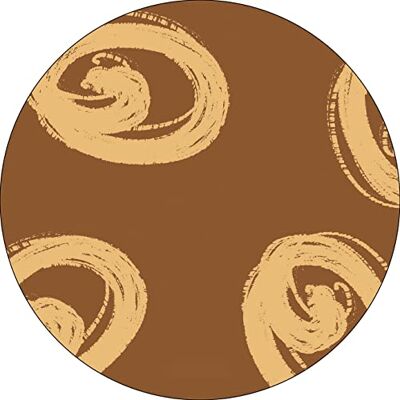 Bonateks , Runt digitalt tryckt musmatta, halkfri undersida, för kontor och hem, diameter: 22 cm Bonateks , Runt digitalt tryckt musmatta, halkfri undersida, för kontor och hem, diameter: 22 cm