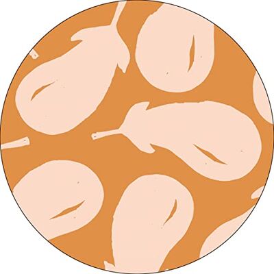 Bonateks , Runt digitalt tryckt musmatta, halkfri undersida, för kontor och hem, diameter: 22 cm Bonateks , Runt digitalt tryckt musmatta, halkfri undersida, för kontor och hem, diameter: 22 cm