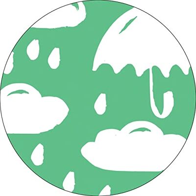Bonateks , Runt digitalt tryckt musmatta, halkfri undersida, för kontor och hem, diameter: 22 cm Bonateks , Runt digitalt tryckt musmatta, halkfri undersida, för kontor och hem, diameter: 22 cm