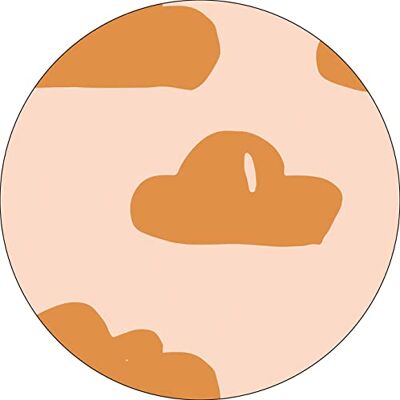 Bonateks , Runt digitalt tryckt musmatta, halkfri undersida, för kontor och hem, diameter: 22 cm Bonateks , Runt digitalt tryckt musmatta, halkfri undersida, för kontor och hem, diameter: 22 cm