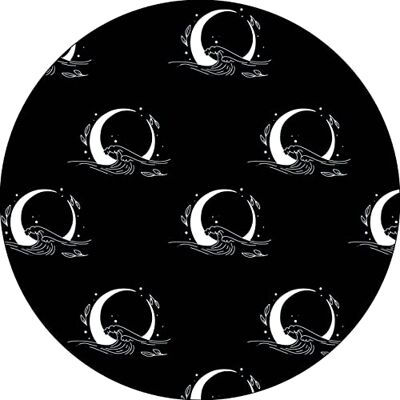 Bonateks , Runt digitalt tryckt musmatta, halkfri undersida, för kontor och hem, diameter: 22 cm Bonateks , Runt digitalt tryckt musmatta, halkfri undersida, för kontor och hem, diameter: 22 cm
