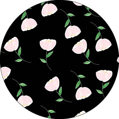 Bonateks , Runt digitalt tryckt musmatta, halkfri undersida, för kontor och hem, diameter: 22 cm Bonateks , Runt digitalt tryckt musmatta, halkfri undersida, för kontor och hem, diameter: 22 cm