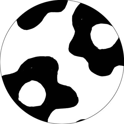 Bonateks , Runt digitalt tryckt musmatta, halkfri undersida, för kontor och hem, diameter: 22 cm Bonateks , Runt digitalt tryckt musmatta, halkfri undersida, för kontor och hem, diameter: 22 cm