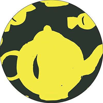 Bonateks , Runt digitalt tryckt musmatta, halkfri undersida, för kontor och hem, diameter: 22 cm Bonateks , Runt digitalt tryckt musmatta, halkfri undersida, för kontor och hem, diameter: 22 cm