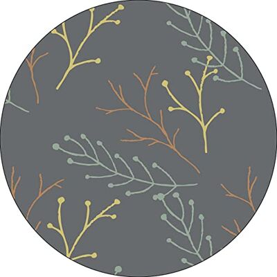 Bonateks , Runt digitalt tryckt musmatta, halkfri undersida, för kontor och hem, diameter: 22 cm Bonateks , Runt digitalt tryckt musmatta, halkfri undersida, för kontor och hem, diameter: 22 cm
