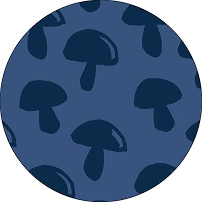 Bonateks , Runt digitalt tryckt musmatta, halkfri undersida, för kontor och hem, diameter: 22 cm Bonateks , Runt digitalt tryckt musmatta, halkfri undersida, för kontor och hem, diameter: 22 cm