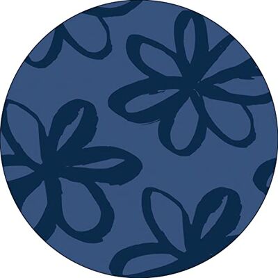 Bonateks , Runt digitalt tryckt musmatta, halkfri undersida, för kontor och hem, diameter: 22 cm Bonateks , Runt digitalt tryckt musmatta, halkfri undersida, för kontor och hem, diameter: 22 cm