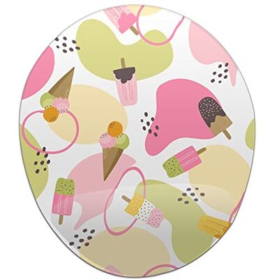 Bonamaison , Ergonomisk musmatta med handledsstöd, digital tryckt musmatta anti-senskida problem, halkfri baksida, för kontor och hem, storlek: 20 x 23 cm Bonamaison , Ergonomisk musmatta med handledsstöd, digital tryckt musmatta anti-senskida problem, halkfri baksida, för kontor och hem, storlek: 20 x 23 cm