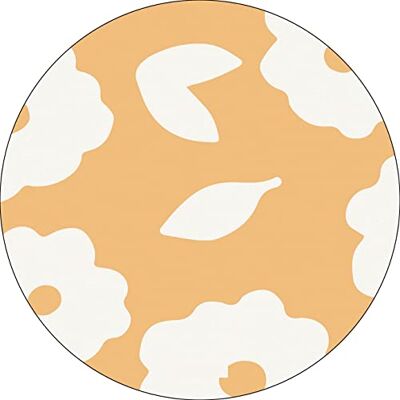 Bonateks , Runt digitalt tryckt musmatta, halkfri undersida, för kontor och hem, diameter: 22 cm Bonateks , Runt digitalt tryckt musmatta, halkfri undersida, för kontor och hem, diameter: 22 cm