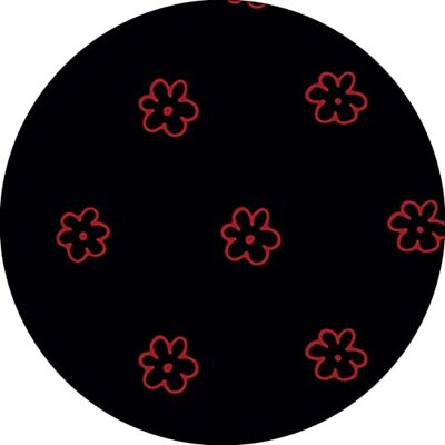 Bonateks , Runt digitalt tryckt musmatta, halkfri undersida, för kontor och hem, diameter: 22 cm Bonateks , Runt digitalt tryckt musmatta, halkfri undersida, för kontor och hem, diameter: 22 cm