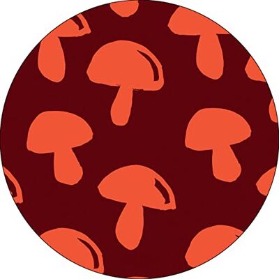 Bonateks , Runt digitalt tryckt musmatta, halkfri undersida, för kontor och hem, diameter: 22 cm Bonateks , Runt digitalt tryckt musmatta, halkfri undersida, för kontor och hem, diameter: 22 cm