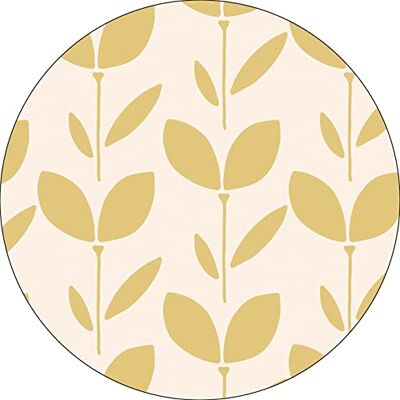 Bonateks , Runt digitalt tryckt musmatta, halkfri undersida, för kontor och hem, diameter: 22 cm Bonateks , Runt digitalt tryckt musmatta, halkfri undersida, för kontor och hem, diameter: 22 cm