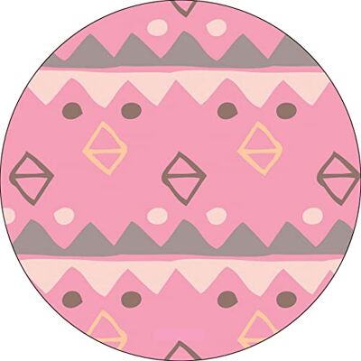Bonateks , Runt digitalt tryckt musmatta, halkfri undersida, för kontor och hem, diameter: 22 cm Bonateks , Runt digitalt tryckt musmatta, halkfri undersida, för kontor och hem, diameter: 22 cm