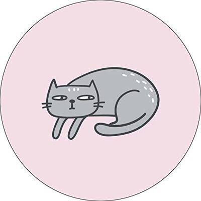 Bonateks , Runt digitalt tryckt musmatta, halkfri undersida, för kontor och hem, diameter: 22 cm Bonateks , Runt digitalt tryckt musmatta, halkfri undersida, för kontor och hem, diameter: 22 cm