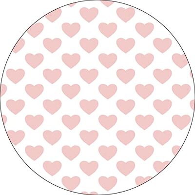 Bonateks , Runt digitalt tryckt musmatta, halkfri undersida, för kontor och hem, diameter: 22 cm Bonateks , Runt digitalt tryckt musmatta, halkfri undersida, för kontor och hem, diameter: 22 cm