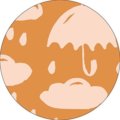 Bonateks , Runt digitalt tryckt musmatta, halkfri undersida, för kontor och hem, diameter: 22 cm Bonateks , Runt digitalt tryckt musmatta, halkfri undersida, för kontor och hem, diameter: 22 cm