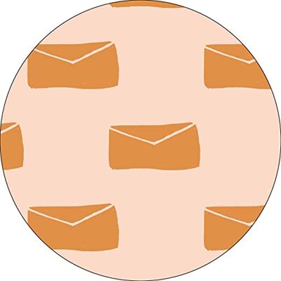 Bonateks , Runt digitalt tryckt musmatta, halkfri undersida, för kontor och hem, diameter: 22 cm Bonateks , Runt digitalt tryckt musmatta, halkfri undersida, för kontor och hem, diameter: 22 cm