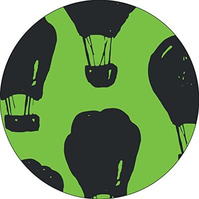 Bonateks , Runt digitalt tryckt musmatta, halkfri undersida, för kontor och hem, diameter: 22 cm Bonateks , Runt digitalt tryckt musmatta, halkfri undersida, för kontor och hem, diameter: 22 cm