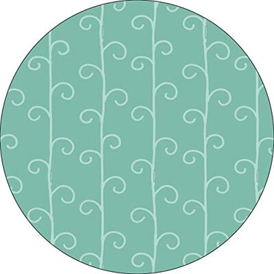 Bonateks , Runt digitalt tryckt musmatta, halkfri undersida, för kontor och hem, diameter: 22 cm Bonateks , Runt digitalt tryckt musmatta, halkfri undersida, för kontor och hem, diameter: 22 cm