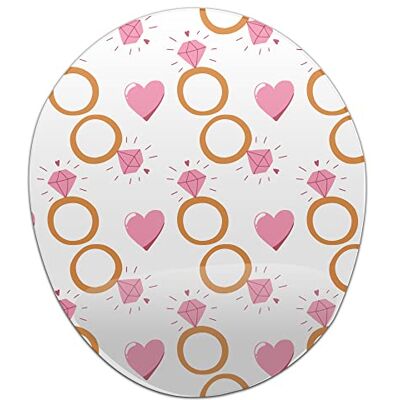 Bonamaison , Ergonomisk musmatta med handledsstöd, digital tryckt musmatta anti-senskida problem, halkfri baksida, för kontor och hem, storlek: 20 x 23 cm Bonamaison , Ergonomisk musmatta med handledsstöd, digital tryckt musmatta anti-senskida problem, halkfri baksida, för kontor och hem, storlek: 20 x 23 cm