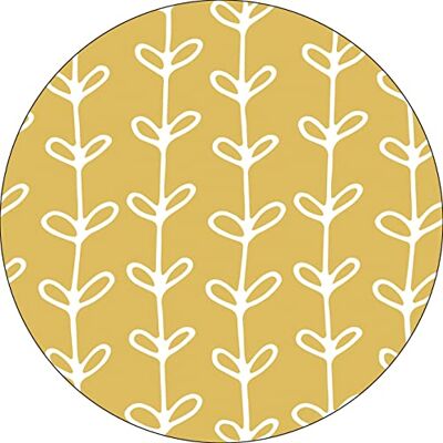 Bonateks , Runt digitalt tryckt musmatta, halkfri undersida, för kontor och hem, diameter: 22 cm Bonateks , Runt digitalt tryckt musmatta, halkfri undersida, för kontor och hem, diameter: 22 cm