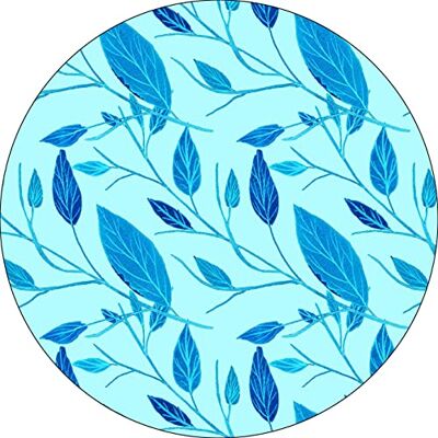 Bonateks , Runt digitalt tryckt musmatta, halkfri undersida, för kontor och hem, diameter: 22 cm Bonateks , Runt digitalt tryckt musmatta, halkfri undersida, för kontor och hem, diameter: 22 cm