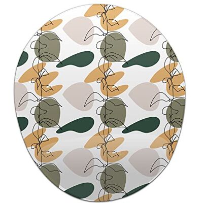 Bonamaison , Ergonomisk musmatta med handledsstöd, digital tryckt musmatta anti-senskida problem, halkfri baksida, för kontor och hem, storlek: 20 x 23 cm Bonamaison , Ergonomisk musmatta med handledsstöd, digital tryckt musmatta anti-senskida problem, halkfri baksida, för kontor och hem, storlek: 20 x 23 cm
