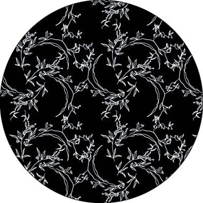 Bonateks , Runt digitalt tryckt musmatta, halkfri undersida, för kontor och hem, diameter: 22 cm Bonateks , Runt digitalt tryckt musmatta, halkfri undersida, för kontor och hem, diameter: 22 cm