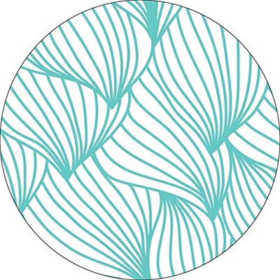 Bonateks , Runt digitalt tryckt musmatta, halkfri undersida, för kontor och hem, diameter: 22 cm Bonateks , Runt digitalt tryckt musmatta, halkfri undersida, för kontor och hem, diameter: 22 cm
